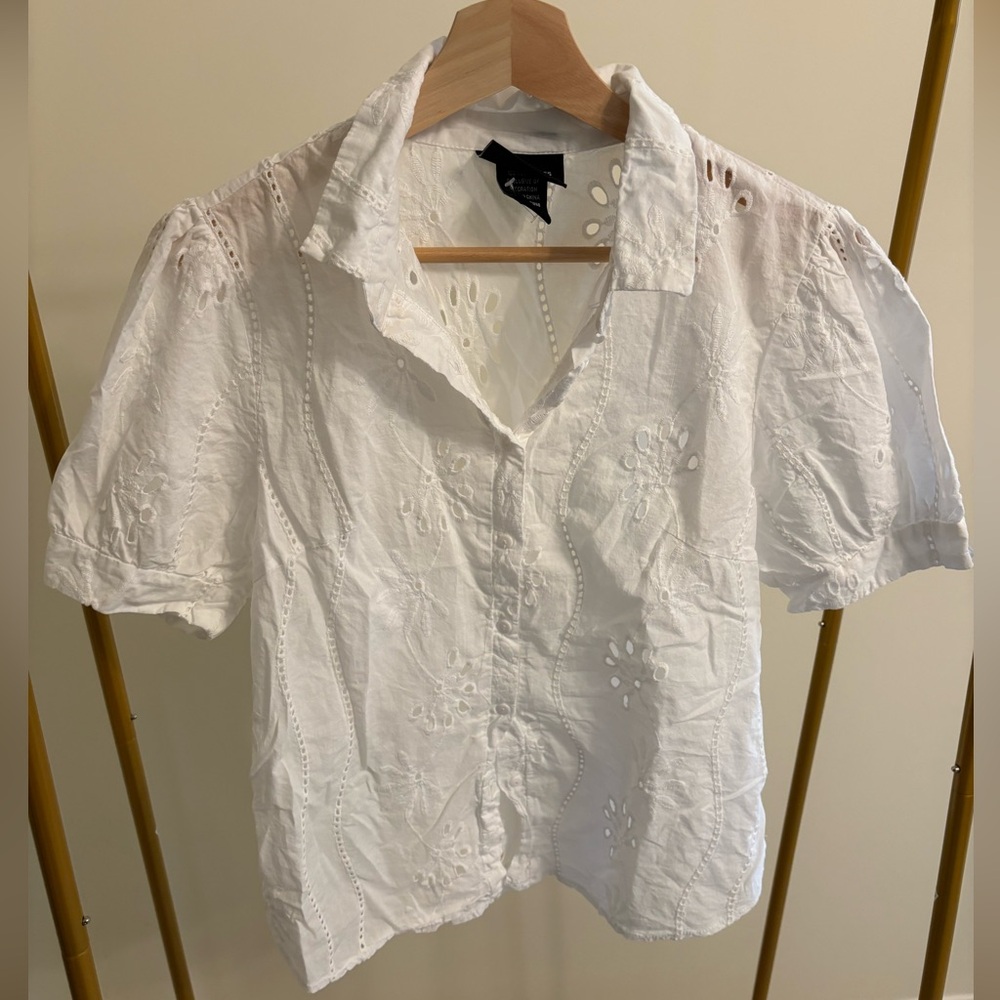 LIV Los Angeles button up cut out detail